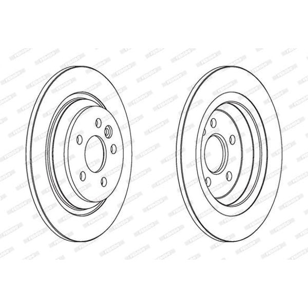 FERODO DDF1720C Arka Fren Aynası Volvo S60 II-10- V60 10-V70 08- Xc70 07- S80 10- (300×5)