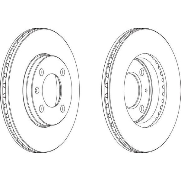 FERODO DDF175 Fren Diski Ön Golf III 91- Golf II 83- Golf I 74- Polo Classıc 95- Jetta II 84-91 Jett