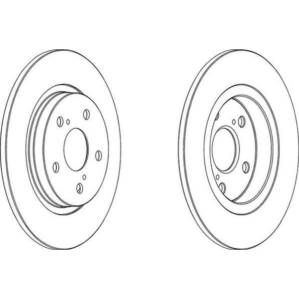 FERODO DDF1755 Fren Diski Arka Avensis 08- Düz 290Mm 