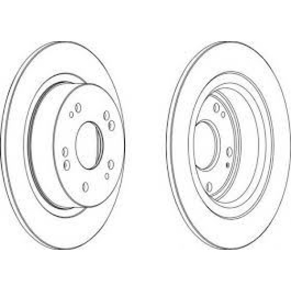 FERODO DDF1776C Arka Disk Honda Accord Ix 