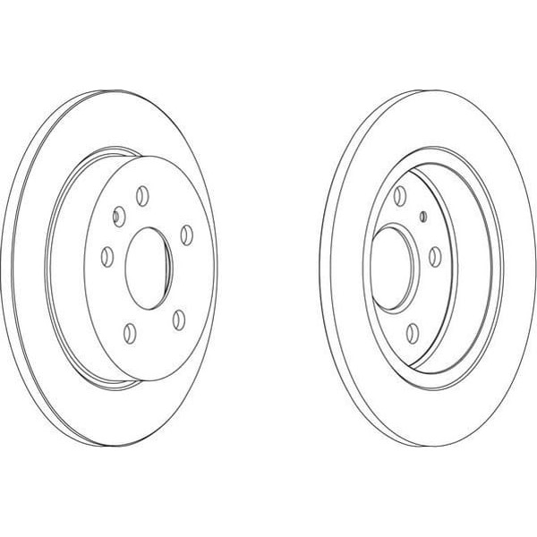 FERODO DDF1804C Fren Diski Ön Punto Evo 09- / Corsa D 06- Corsa E 14- Adam 13- 284X22 6 Delık Havalı 
