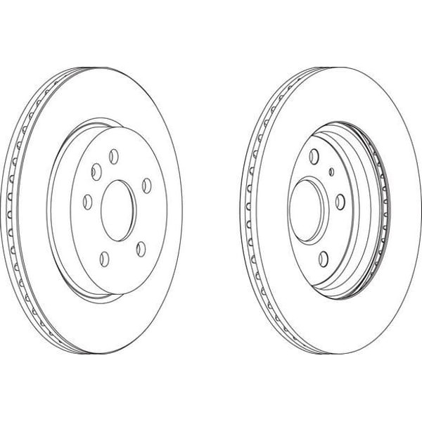 FERODO DDF1805C Fren Diski Arka Insignia 08- / 9-5 10- 17 Jant 18 Jant 315X22.9 5 Delık Havalı 