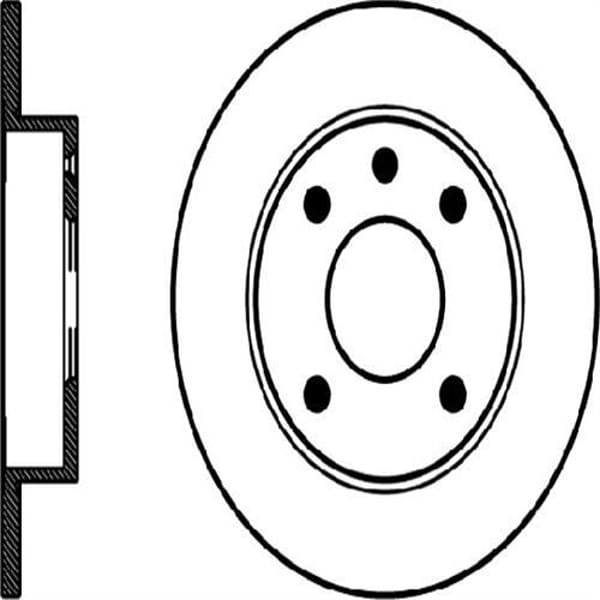FERODO DDF208 Fren Diski Ön Fiesta III 89-95 Escort V 90-92 1.3 Orion III 90- 1.3 Düz 239,45Mm