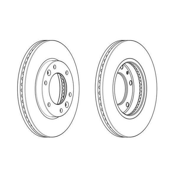 FERODO DDF2111C Fren Diski Ön Starex H1 08-12 / Carnival 06- Havalı 300Mm 