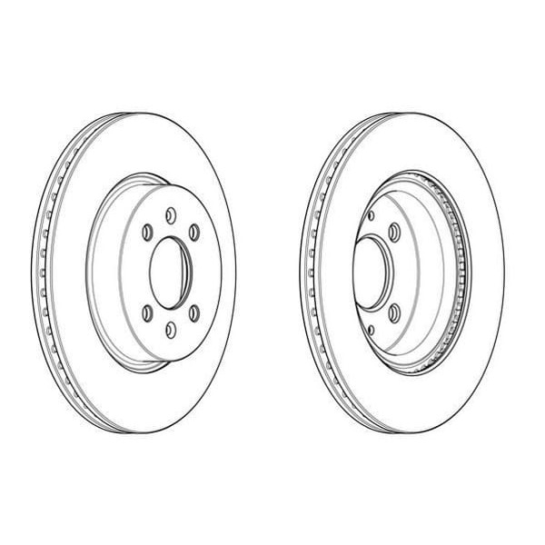 FERODO DDF2186C Fren Diski Ön İ20 15- / Rio 11- 1.1 1.4 CRDI Havalı 4 Bijon