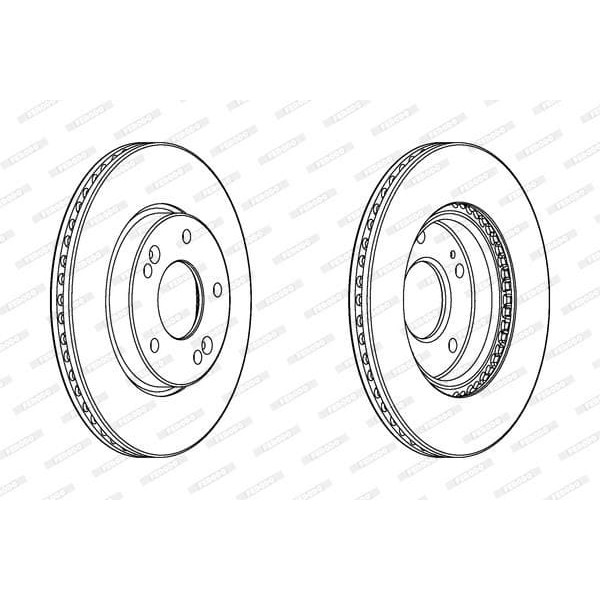 FERODO DDF2187C Ön Fren Aynası Kia Ceed 1.4CRDI 1.6CRDI 2015 Hyundai Elantra İ30 11-15 280Mmx23×5 Dl 