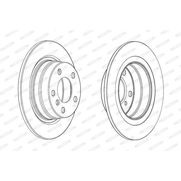 FERODO DDF2197C Fren Diski Arka 