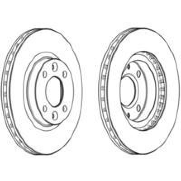 FERODO DDF2327C Fren Diski Ön CLIO IV 13- CLIO Symbol II 12- Twingo III 14- / Logan II 12- Sandero I 