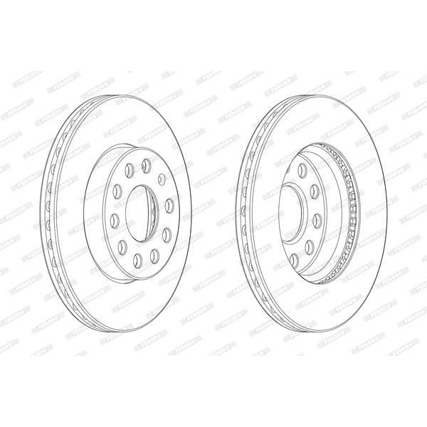 FERODO DDF2400C-1 Disk Ayna Ön Golf7 A3 Leon 13- Bm (Adet Fiyat) 92271903