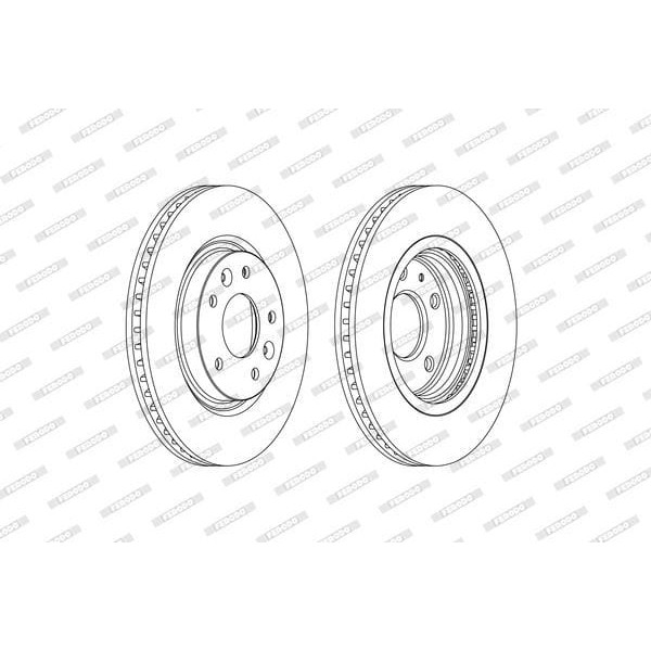 FERODO DDF2466C Fren Diski Ön Kadjar 15-Qashqai 13-