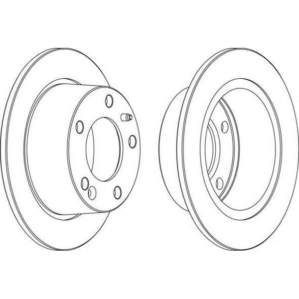 FERODO DDF2471 Fren Diski Arka Transit 14-2.0TDCI 