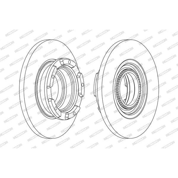 FERODO DDF2472 Fren Diski Arka Tourneo Custom 15-Transit 13-