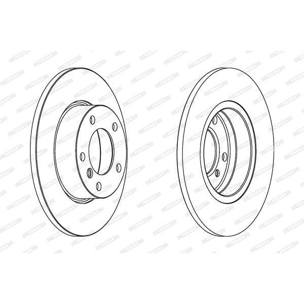 FERODO DDF248 Fren Diski Ön Bmw 3 E36 Düz 286Mm