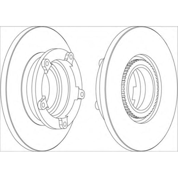 FERODO DDF249 Fren Diski Arka Bmw 3 E36 E46 90- Düz 280Mm