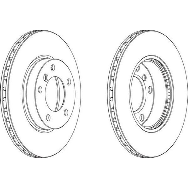 FERODO DDF258 Fren Diski Ön Bmw 3 E36 Bmw Z3 Bmw Z4 91- Havalı 286Mm