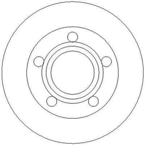 FERODO DDF321 Fren Diski Arka A6 97-05 Düz 245Mm 