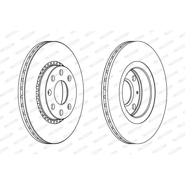 FERODO DDF328C Ön Fren Aynası Vectra A 1.7D-1.8 88-95 Astra 1.8İ 91-98 Tigra 94-00 256×20×6Dlxhavalı
