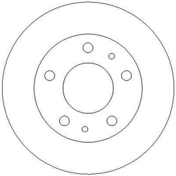 FERODO DDF758 Fren Diski Ön 14Q Ducato 94-06 / Boxer 94-06 / Jumper 94-06 Düz 280Mm