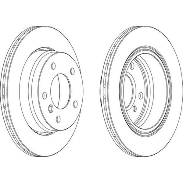 FERODO DDF831 Fren Diski Arka Bmw 3 E36