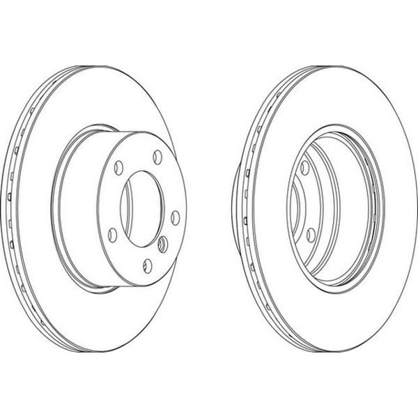 FERODO DDF834 Fren Diski Ön Bmw 5 E39 95-04 Havalı 296Mm