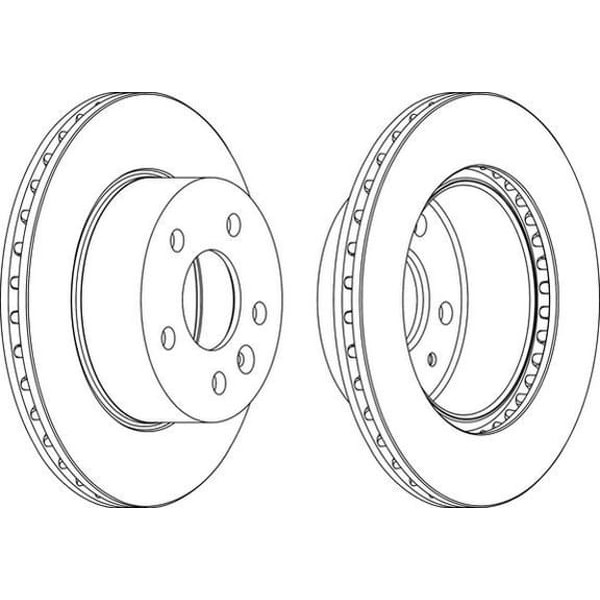 FERODO DDF860 Fren Diski Ön Vito W638 96-03 Havalı 5 Bijon 276Mm 