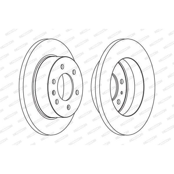 FERODO FCR311A Fren Diski Arka Crafter 06- / Sprinter 06- Düz 298Mm