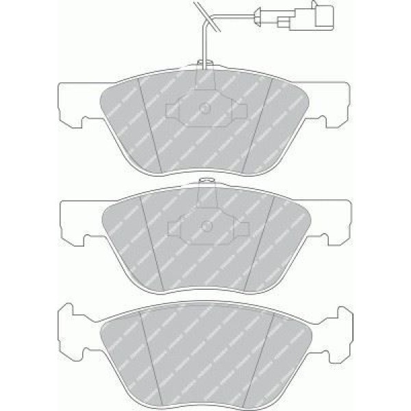 FERODO FDB1052 Fren Balatası Ön Bravo I 95- Coupe 93- / 145 94- 156 97- Spıder 98- Gtv 98-