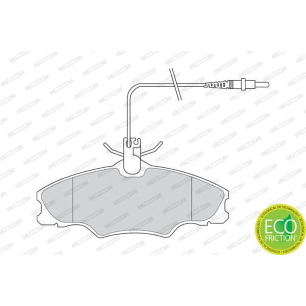 FERODO FDB1062 Fren Balatası Ön 406 406 Yeni Model 1.6 1.8 16V 1.8 8V 1.9Td Estate 1.8 16V 1.9 Td Fi