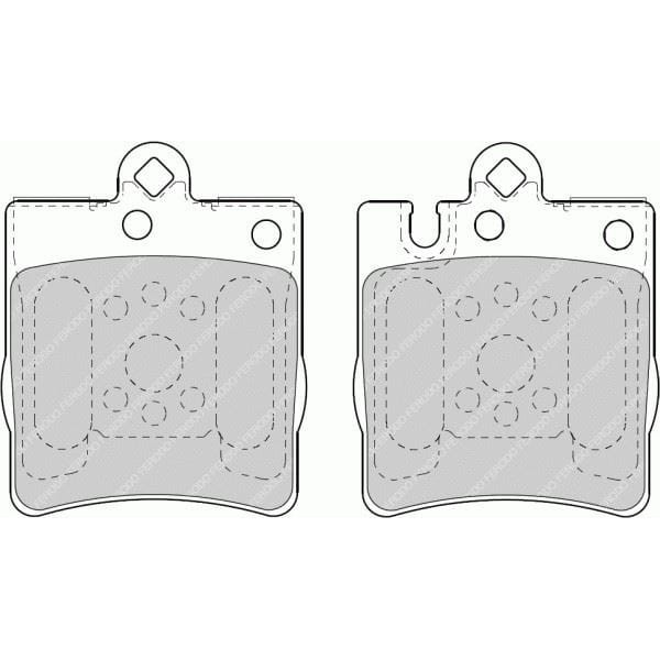 FERODO FDB1322 Fren Balatası Arka C209 Clk Serisi Clk200 Clk220 Clk230 Clk240 Clk270 Clk2 Cl203 Clc 