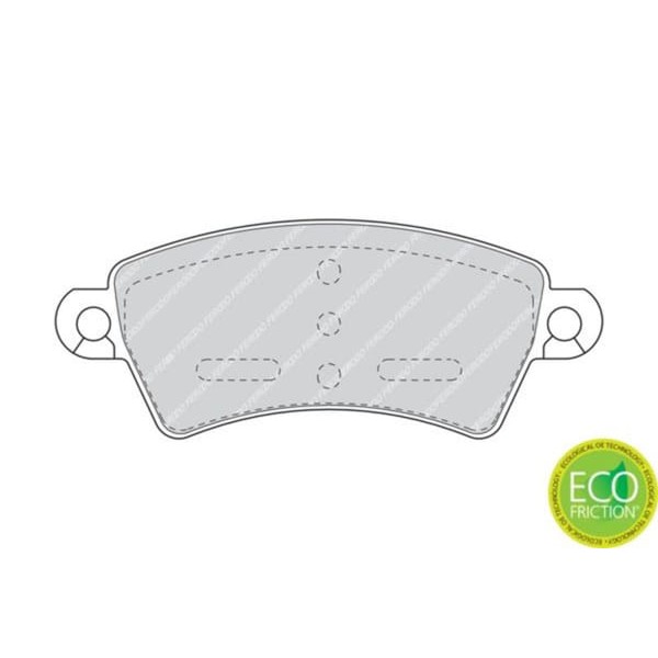 FERODO FDB1370 Fren Balatası Ön 206 98- 2.0 HDI 2.0 S16 306 93- / Xsara 97-