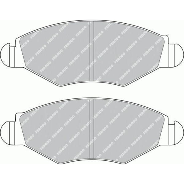 FERODO FDB1378 Fren Balatası Ön 206 98- 206 - Te3 09- Segmanlı