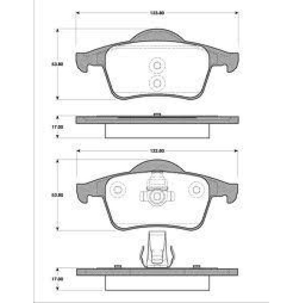 FERODO FDB1383 Fren Balatası Arka S60 00-10 S70 97-00 S80 98- V70 97-07 Xc70 00- 