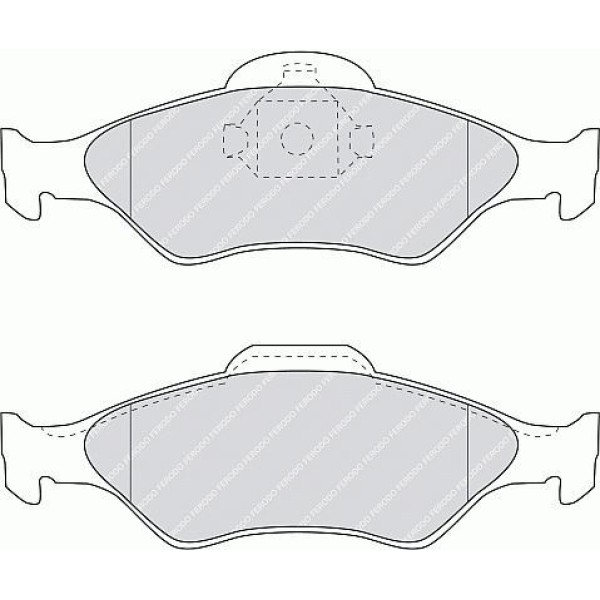 FERODO FDB1393 Fren Balatası Ön Fiesta IV 95- Ka 96- / Mazda 121 96- 