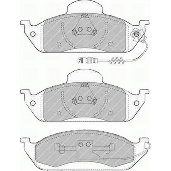 FERODO FDB1400 Fren Balatası Ön M Serisi W163 Ml230 Ml270 Ml320 