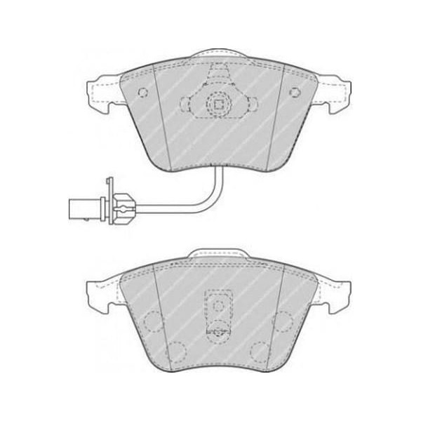 FERODO FDB1407 Fren Balatası Ön Fişli A6 97- Allroad 00- 