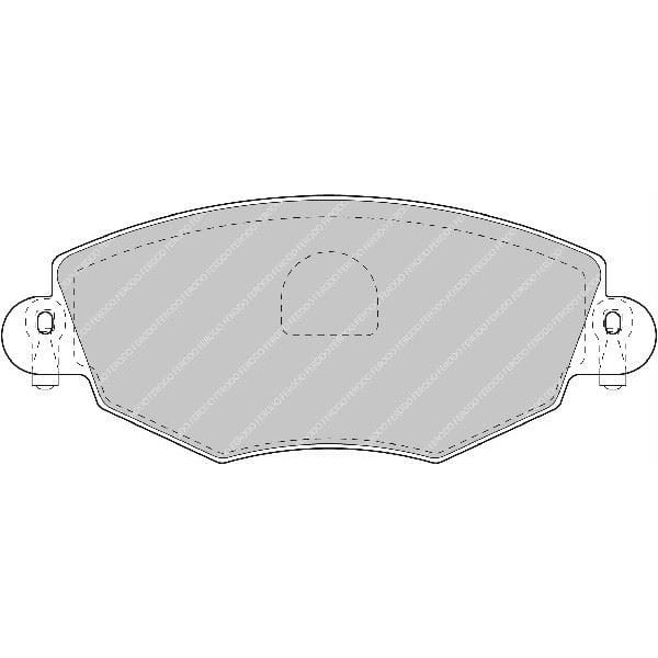 FERODO FDB1425 Fren Balatası Ön Mondeo III 00- / X-Type 01- Küpelı Tıp 