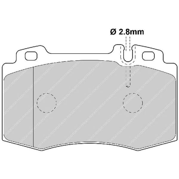 FERODO FDB1426 Fren Balatası Ön C215 Cl Serisi Cl500 E Serisi W211 E320 M Serisi W163 Ml270 Ml320 Ml 