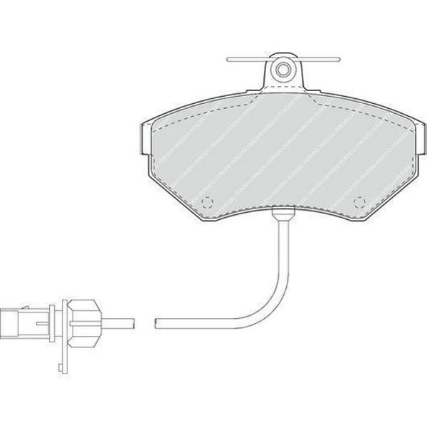 FERODO FDB1451 Fren Balatası Ön Fişli Passat B5 00- / A4 00- / Exeo 09- 