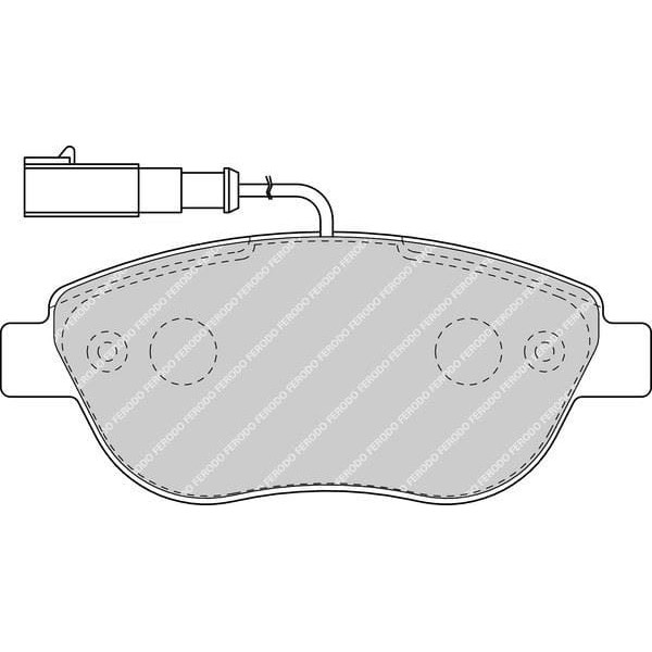 FERODO FDB1467 Fren Balatası Ön Fişli 500 L Linea 07- Doblo 10- Fiorino 09- Bravo II 07- 1.4 T-Jet 1 