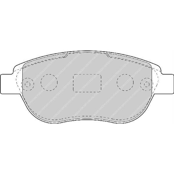 FERODO FDB1476 Fren Balatası Ön Fıssız 500 07- Linea 07- Doblo 01- / 207 06- 307 00- 1007 05- / Xsar 