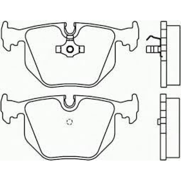 FERODO FDB1483 Fren Balatası Arka Bmw 3 E46 Bmw 7 E38 Bmw 8 E31 M3 E46 M5 E39 M5 E34 Bmw Z8 E52 Bmw