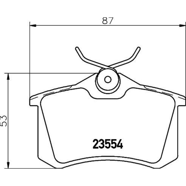 FERODO FDB1491 Fren Balatası Arka CLIO III 05- CLIO IV 13- Megane II 02- Megane III 08- Scenic II II