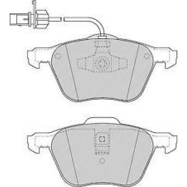 FERODO FDB1497 Fren Balatası Ön Transporter T4 95-4.03 Sharan 95-10 Ford Galaxy 00- Fişli 