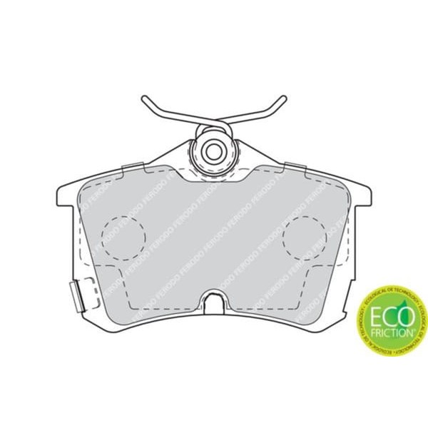 FERODO FDB1506 Arka Fren Balatası Honda Accord Vıı 98-02