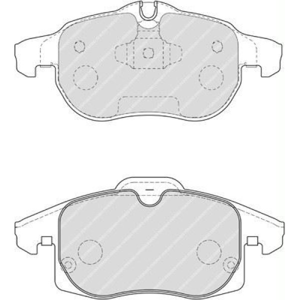 FERODO FDB1520 Fren Balatası Ön Croma 05- / Astra H 04- 2.0 Turbo Vectra C 02- Sıgnum 02- / 9-3 