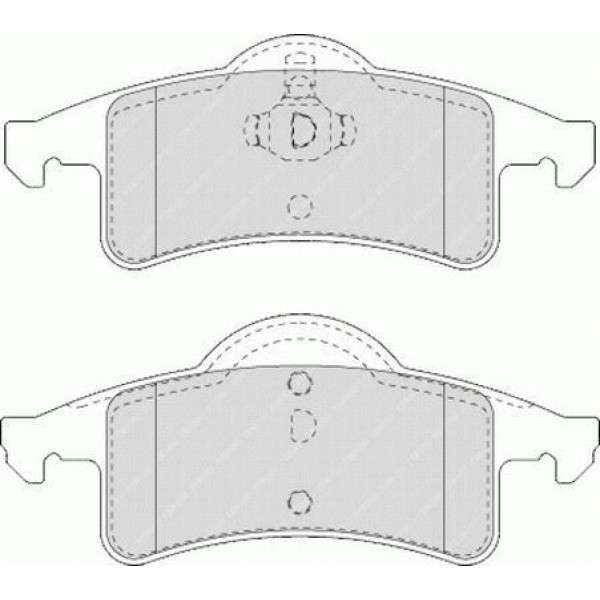 FERODO FDB1524 Fren Balatası Arka Cherokee 88-01 Grand Cherokee 99-05 