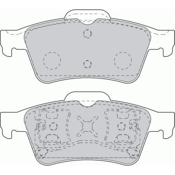 FERODO FDB1540 Fren Balatası Arka Laguna 01- Latitude 11- Vel Satıs 02- Espace 02- / Transit Connect 