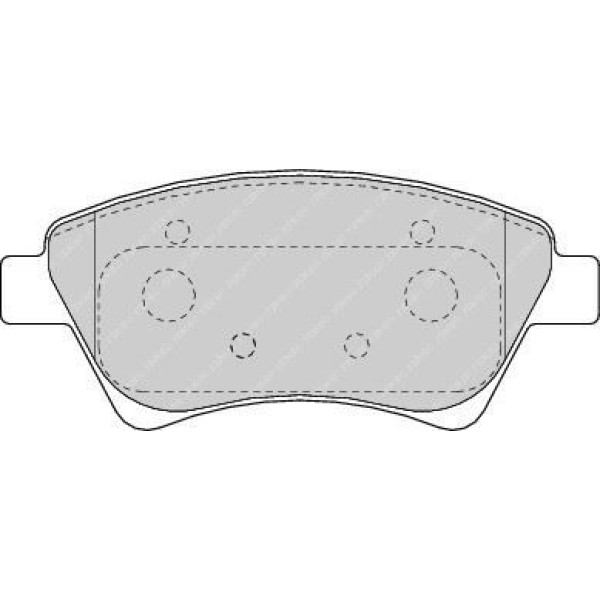 FERODO FDB1544 Fren Balatası Ön Megane II 02-05 Scenic 03- Grand Scenic II 04- 