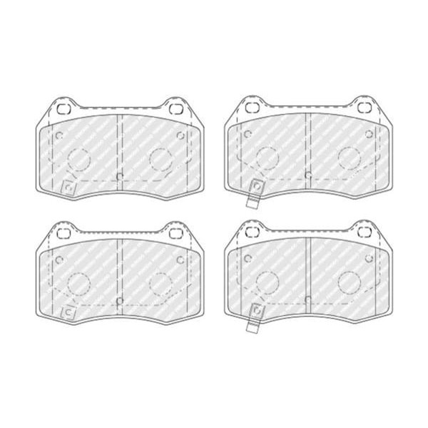 FERODO FDB1561 - On Fren Balatası 350 Z Coupe (Z33) 3.5