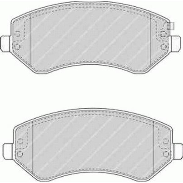 FERODO FDB1576 Fren Balatası Ön Cherokee 01-08 / Voyager 00-08 15 Inc